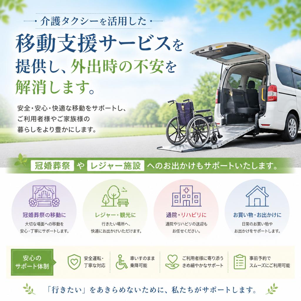 移動支援でより自由な生活を！