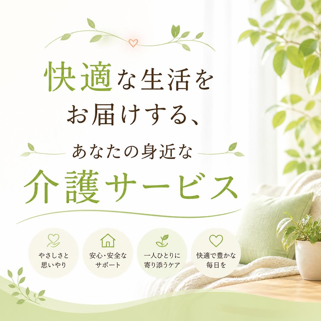 快適な生活をお届けする、あなたの身近な介護サービス