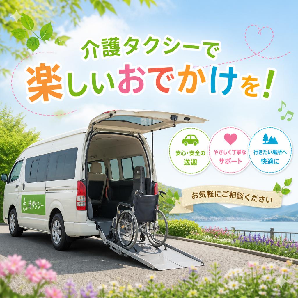 介護タクシーで楽しいおでかけを！