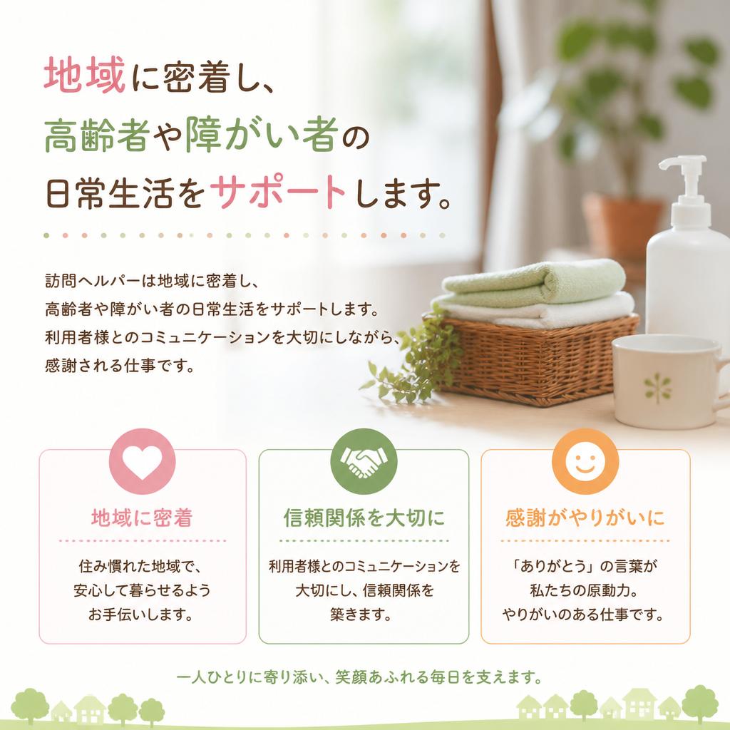 訪問ヘルパーの役割とやりがい