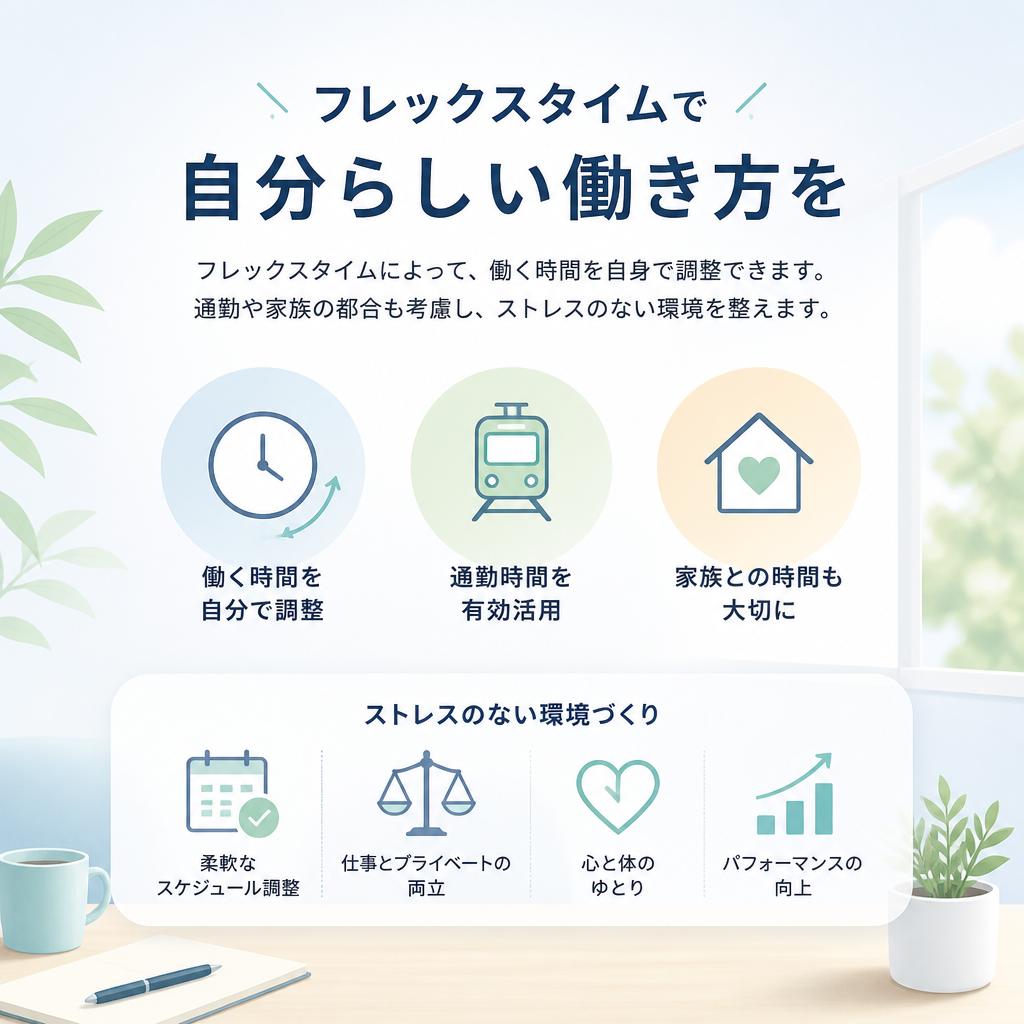 調整可能な勤務時間で可能性を広げる