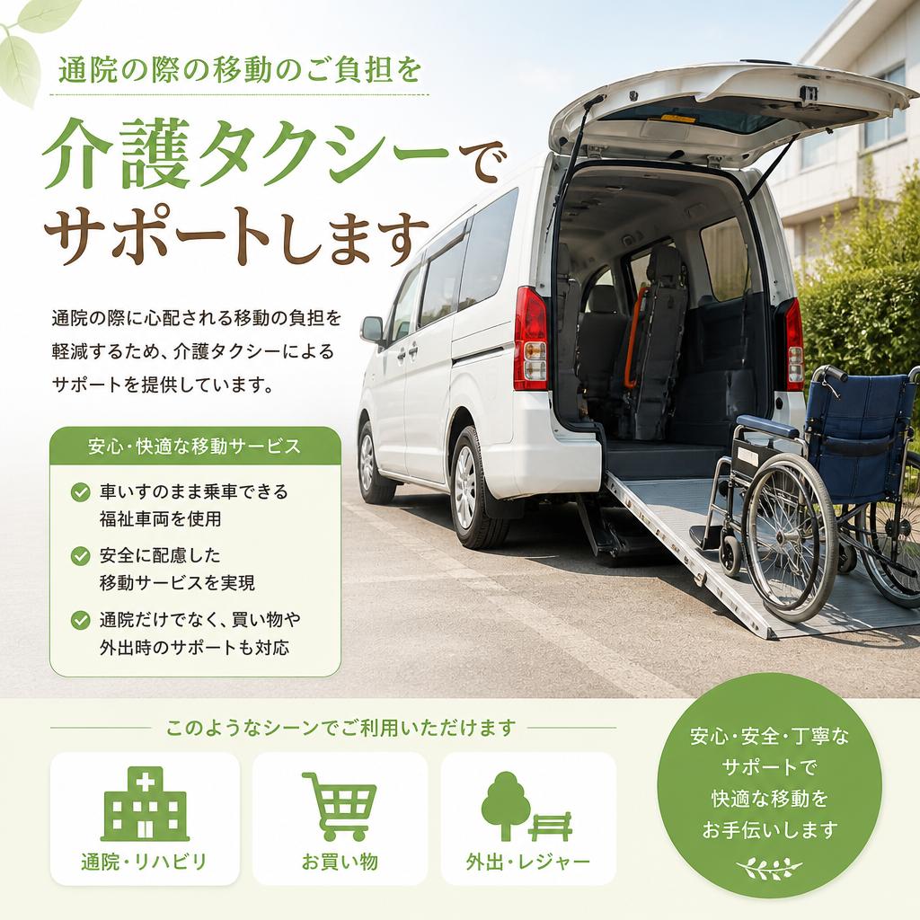 通院サポート – 安心の移動サービス