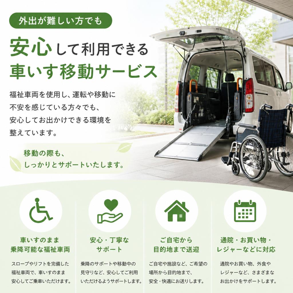車いす移動 – 安全で快適な移動を実現