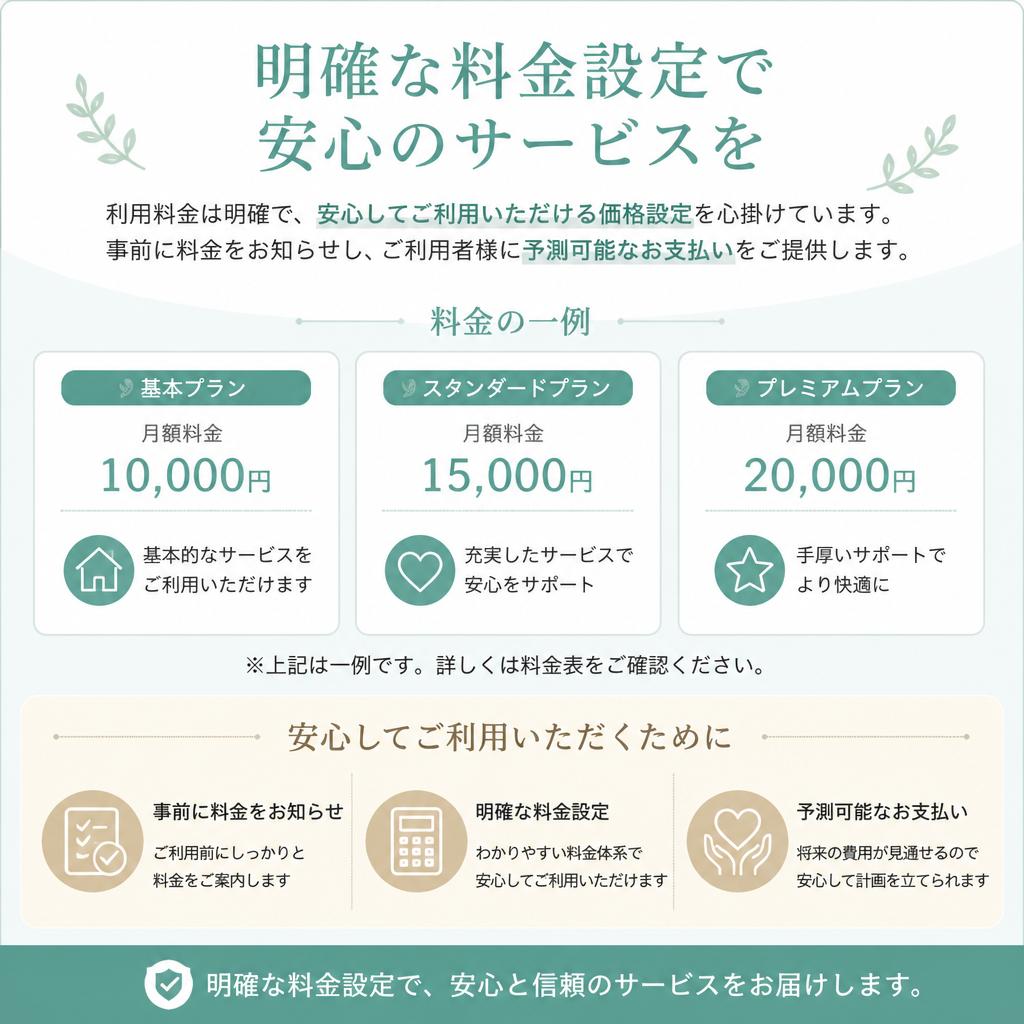 安心料金で提供