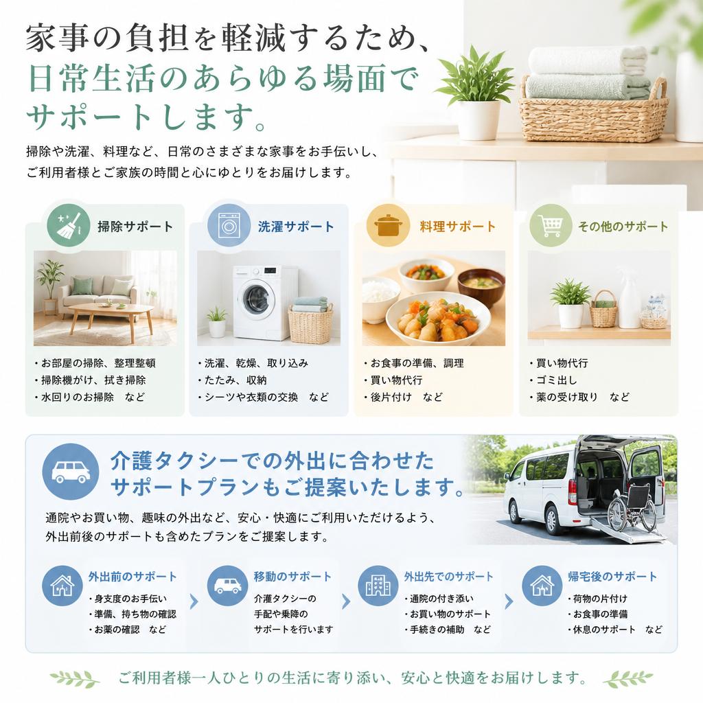 毎日の家事をサポート