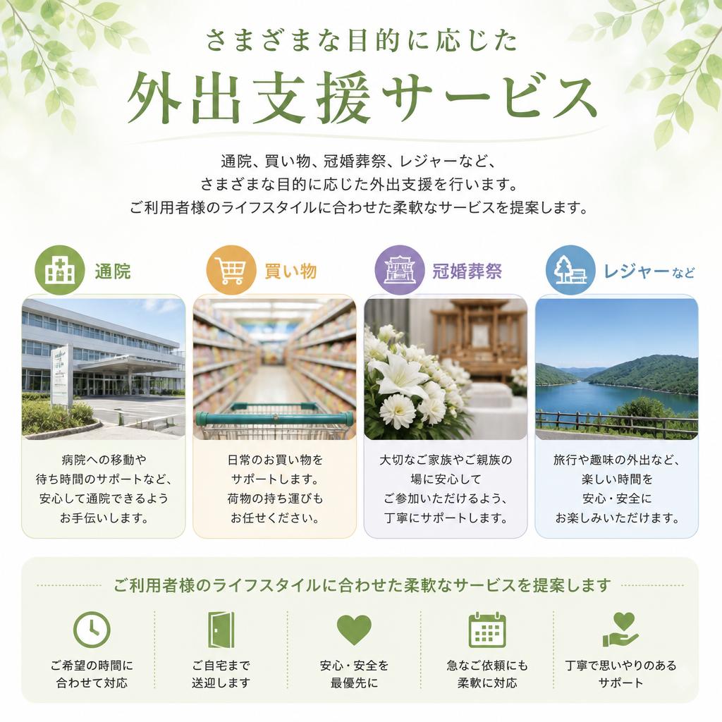 多様なニーズに応える外出支援