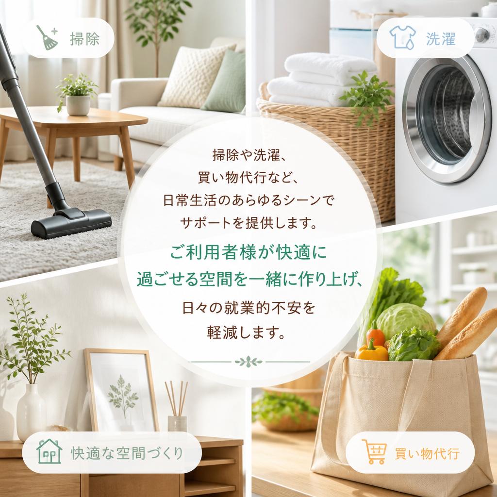 生活支援で快適な毎日を