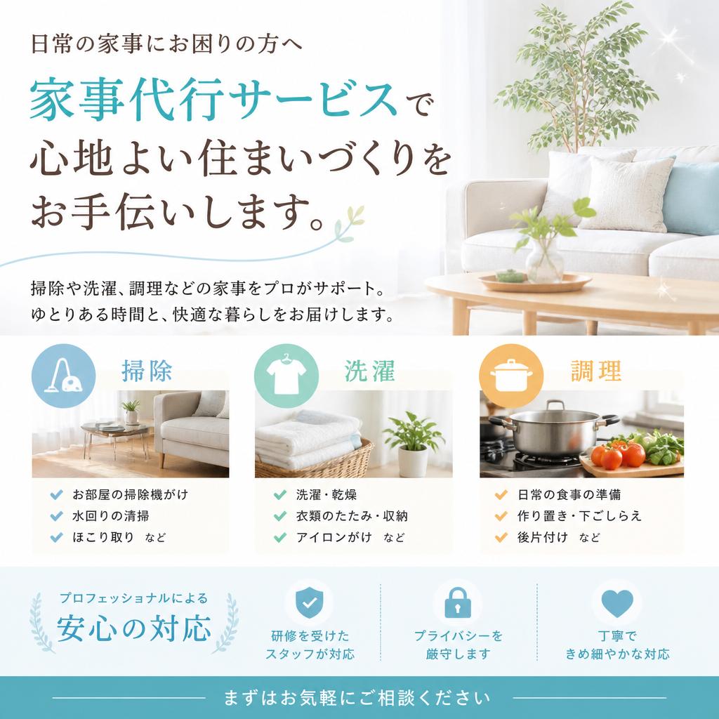 家事代行で快適生活