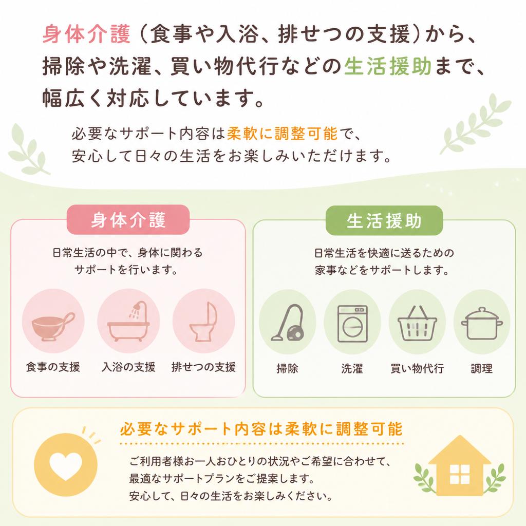 日常生活のあらゆるニーズに対応