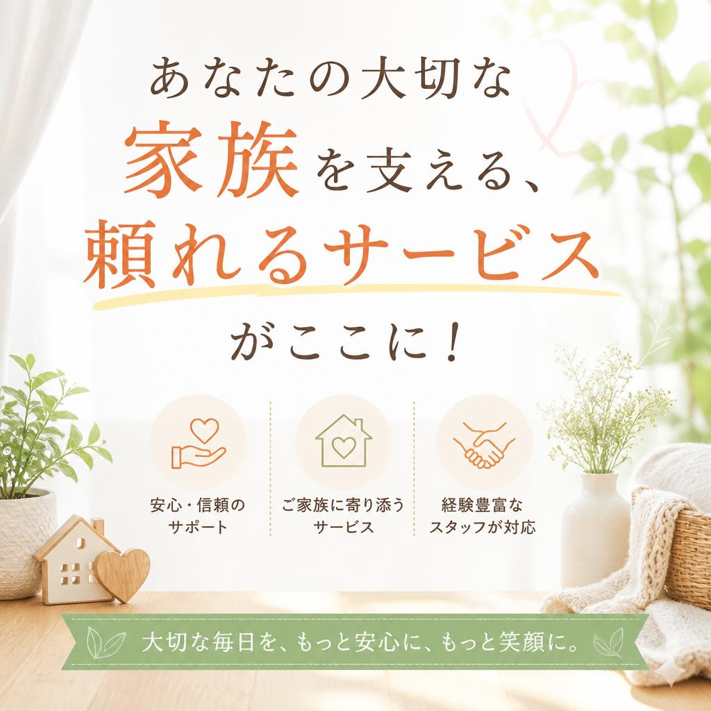あなたの大切な家族を支える、頼れるサービスがここに！