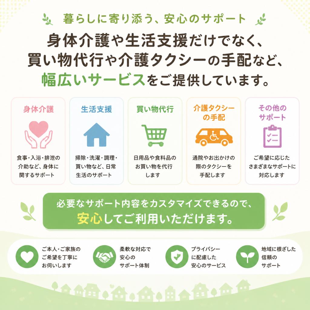 多様なサポート内容