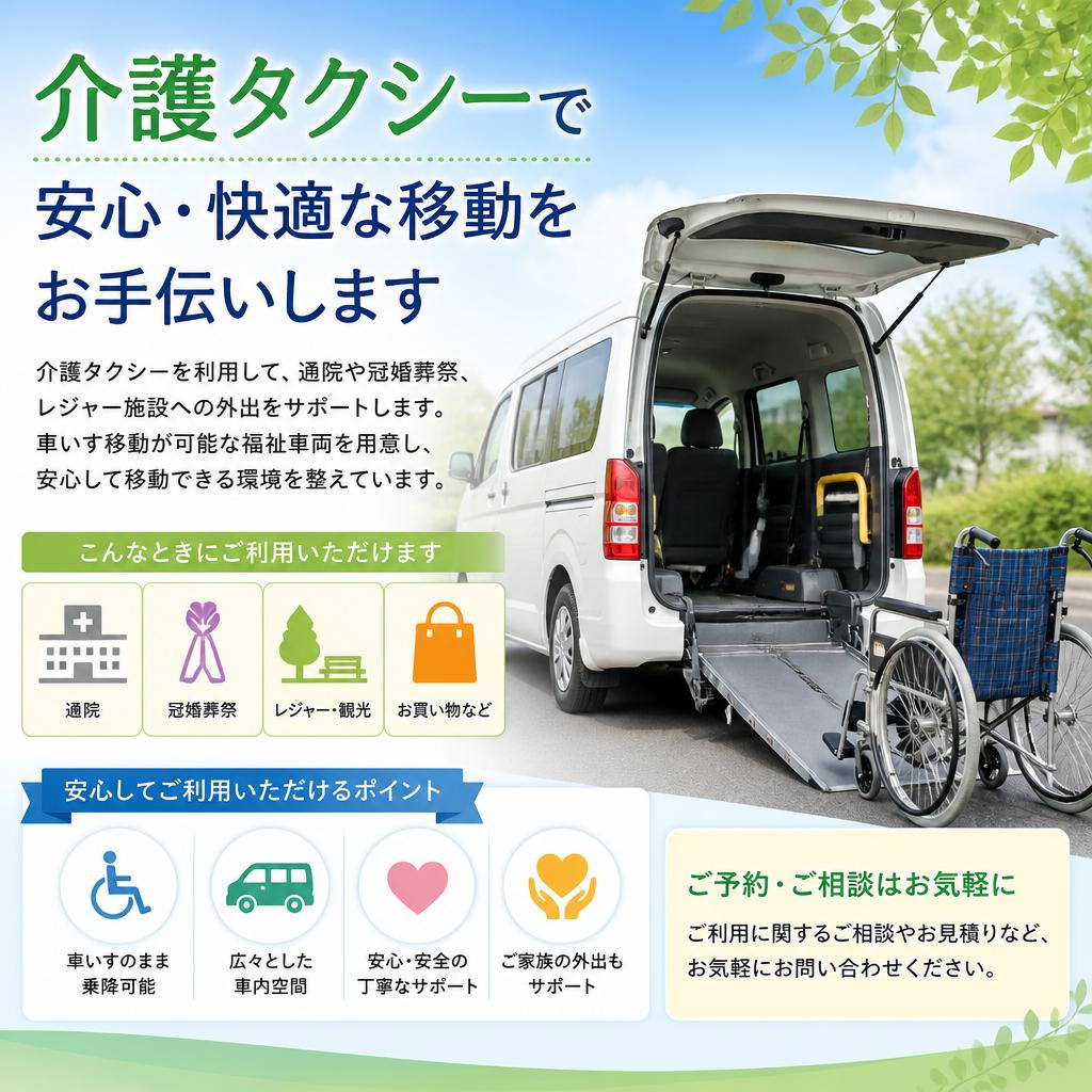 通院や外出も安心サポート