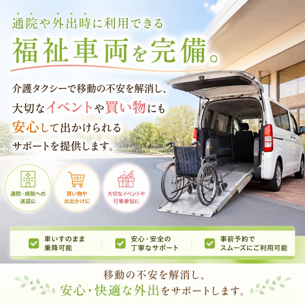 安心の介護タクシーサービス