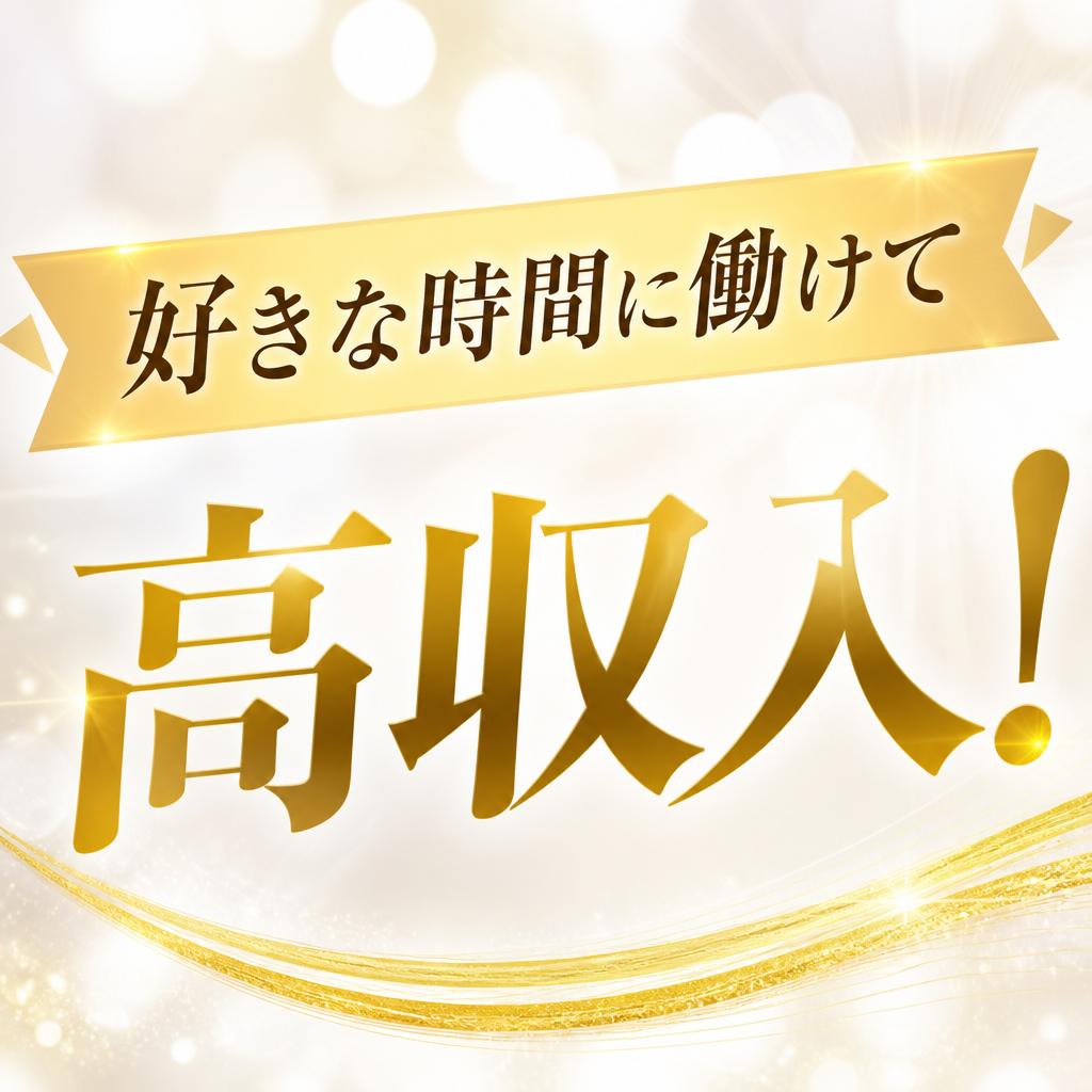 好きな時間に働けて高収入！