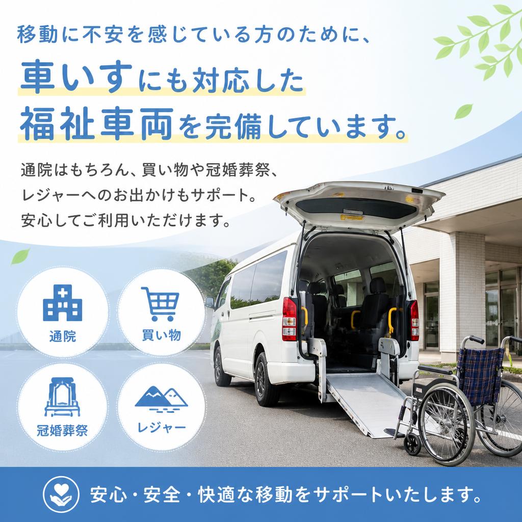 安心・安全な介護タクシー